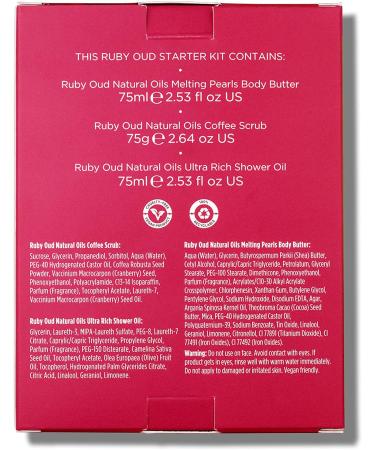Sanctuary Spa Ruby Oud Starter Kit - Vegan Beauty Gift Set for Women | Body and Bath Set - Gift for Her - Buy Online on GoSupps.com