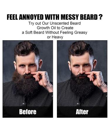 Isner Mile Beard Oil 4 Pack - Natural Unscented Beard Conditioner & Growth Oil for Men, Perfect Stocking Stuffer Gift - Buy Online on GoSupps.com