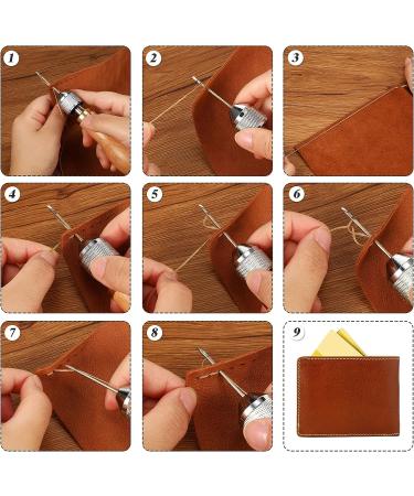 Willbond 12-Piece Sewing Awl Kit with Needles, Threads, and Screwdriver - Portable Leather Repair Tool for DIY Crafts - Buy Online on GoSupps.com