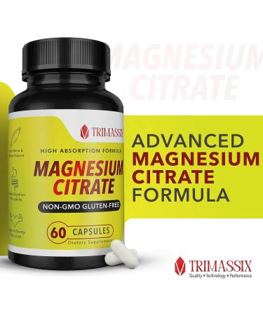 Trimassix Magnesium Citrate: Non-GMO & Gluten-Free Supplement - Buy Online on GoSupps.com