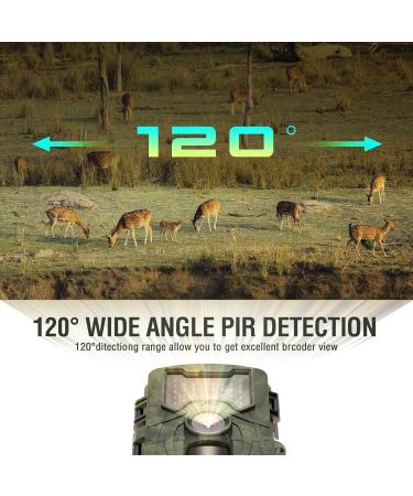 Buy Aomiun 36MP Wild Camera | 1080P Motion Detector & Night Vision | IP54 Waterproof Hunting Camera with 34 Infrared Lights - Buy Online on GoSupps.com