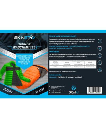 SkinStar Down Detergent 500ml - Special Care for Down Feather Washing | International Shipping - Buy Online on GoSupps.com