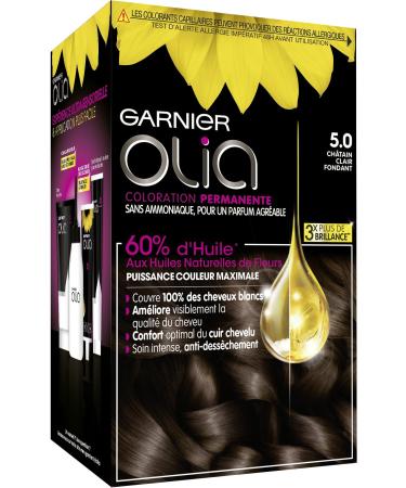Garnier - Olia - Ammonia-free oil-based chestnut hair dye Ch tain Clair Fondant - Buy Online on GoSupps.com