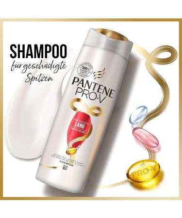Buy Pantene Pro-V Shampoo for Long Damaged Hair | Niacinamide & Vitamin E | 300ml - Healthier Stronger Hair - Buy Online on GoSupps.com