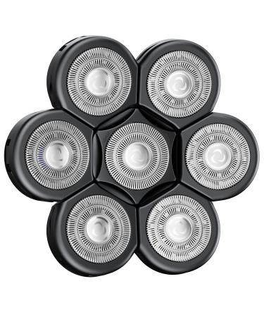 kensen 7D Blade Replacement Heads, Electric Shaver Replacement Head 7 Heads for Bald Men Wet and Dry Compatible Many Models Waterproof Head Razor - Buy Online on GoSupps.com