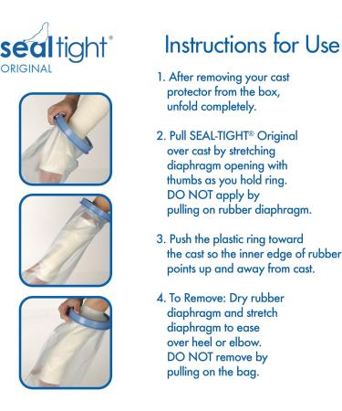 Seal Tight ORIGINAL Cast & Bandage Protector | Best Watertight Protection for Adult Short Leg Wide | Brownmed - Buy Online on GoSupps.com