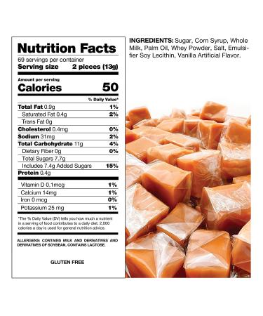 Funtasty Vanilla Caramel Squares Candy - 2lb Bulk Pack - Buy Online on GoSupps.com