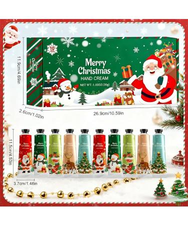 AllisWay Hand cream for Christmas hand cream mini moisturizing hand care prevents roughness of the hands suitable for dry hand skin suitable for men and women 30 g x 10 - Buy Online on GoSupps.com