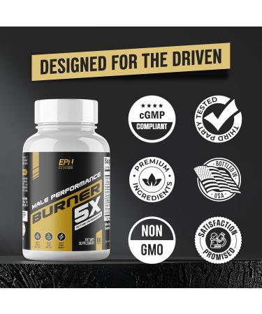 Male Performance Burner | GLP-1 Pathway Support + Fat Burner for Men | Helps Lose Weight Maintain Muscle Boost Energy | 3rd Party Tested Formula | 60 Unisex Weight Loss Pills All Adults - Buy Online on GoSupps.com