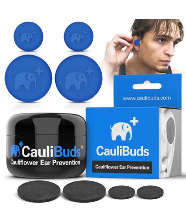 Caulibuds cauliflower ear magnets-Premium-silicone magnet compression set for cauliflower ear prevention and treatment at BJJ wrestling MMA and rugby-the drainage of the ears minimizes blue - Buy Online on GoSupps.com