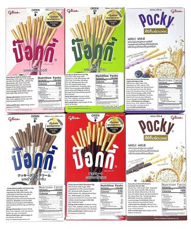 Pocky Biscuit Stick Variety Pack - 6 Classic and New Flavors - 8.84 oz (Pack of 6) - Buy Online on GoSupps.com