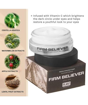 Plant Apothecary Firm Believer 30ml Under Eye Cream with Vitamin C | Reduce Puffiness, Dark Circles, Eye Bags, Fine Lines & Wrinkles | Anti-Aging Skin Care for Men and Women - Buy Online on GoSupps.com