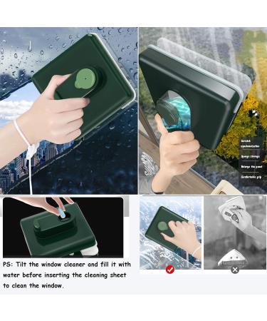Window Cleaner Wipers Double-Side Glass Cleaner Wipe The Glass Artifact Household Double-Sided Wipe High-Rise Window Cleaning Artifact Glass Cleaning Wiper Cleaning Tool - Buy Online on GoSupps.com