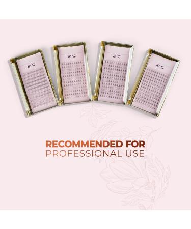 Premade Fans Eyelash Extensions - Short Stem 3D 4D 5D C Curl - Comfortable & Natural Volume 8mm Lash Extensions - Buy Online on GoSupps.com