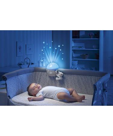 Chicco Next2Stars Baby Night Light Neutral | Star Projector for Cots & Cribs with Sound Sensor, 3 Light Effects, Music (Beige) - Buy Online on GoSupps.com