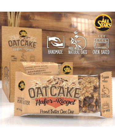 All Stars Oatcake Peanut Butter Choc Chip Bars - 12 Super Filling Energy Bars (80g Each) | High-Protein Oatmeal Snack with Quality Carbohydrates - Buy Online on GoSupps.com