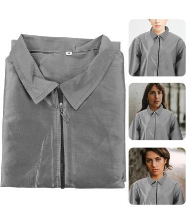 PLAFOPE Hairdressing Overalls Clothing Work Dress Dog Grooming Uniform Short Sleeve Grooming Uniform for Women Pet Grooming Aprons Grooming Clothes for Women Barber Apron Nylon Polyester - Buy Online on GoSupps.com