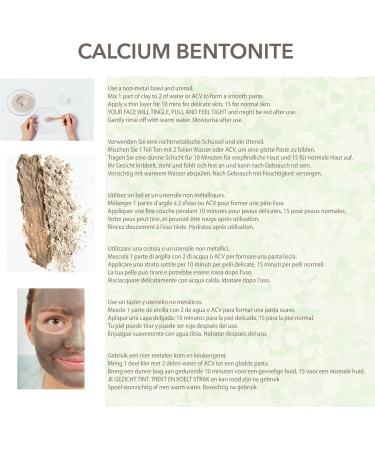 Nature s Intervention - Calcium Bentonite -100% Natural Cosmetic Grade Clay Powder. Deep Pore Skin Cleanser Face Mask Detox. 454g - Buy Online on GoSupps.com