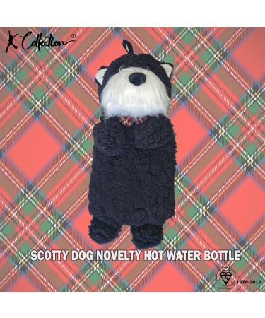 K Collection 3D Novelty Hot Water Bottle - Scottie Dog Design | Plush Cover | Premium Rubber HWB - Buy Online on GoSupps.com