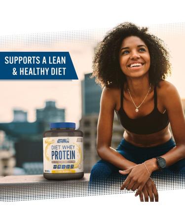 Applied Nutrition Diet Whey 1.8kg - High Protein Powder for Weight Management with CLA, L Carnitine & Green Tea - Low Carb & Sugar (Banana Milkshake) - 72 Servings - Buy Online on GoSupps.com