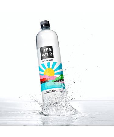 LIFEWTR Premium Purified Water 1L (Pack of 6), pH Balanced with Electrolytes - 100% Recycled Plastic Bottles - Buy Online on GoSupps.com