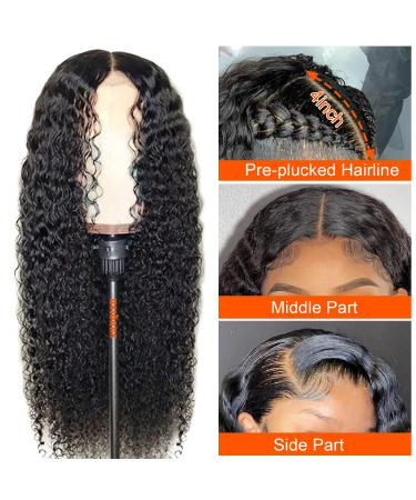 22 Inch Deep Wave Lace Front Human Hair Wig for Black Women - 150% Density Brazilian Virgin Hair, Pre Plucked with Baby Hair - Natural Color - Buy Online on GoSupps.com