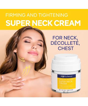 Super Neck Firming Cream for Neck & Chest - Tighten, Smooth & Hydrate with Complex Peptides, Niacinamide & Hyaluronic Acid - Korean Skin Care - Buy Online on GoSupps.com
