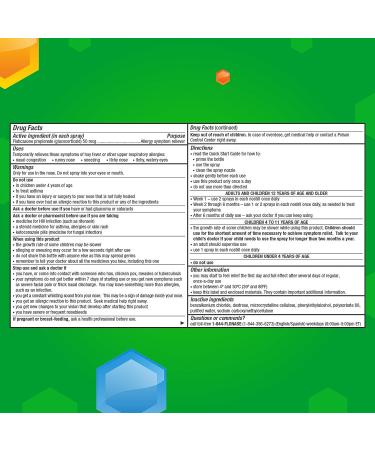 Flonase Allergy Relief Nasal Spray 24 Hour Non-Drowsy Medicine - 144 Sprays (Pack of 2) with Bonus Tissues - 0.62 Fl Oz (Pack of 2) - Buy Online on GoSupps.com