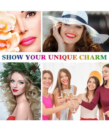 Wine Lip Tint Set - 6 Colors Matte Long-Lasting Waterproof Lip Stain for Natural Moisturizing Lip Makeup - Buy Online on GoSupps.com