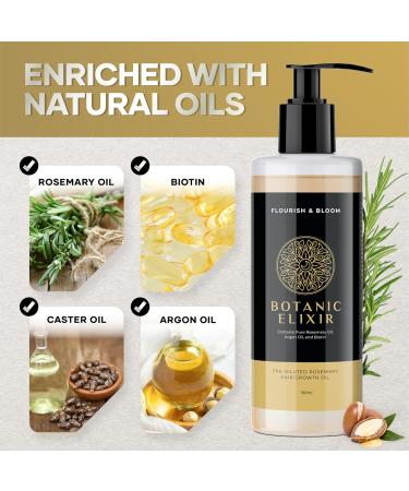 Rosemary Oil For Hair Growth Natural Serum with Biotin Sunflower Oil Argan Oil and Rosemary Oil Natural Hair Growth Oil with Pre Diluted Rosemary Oil for Hair Growth - Buy Online on GoSupps.com