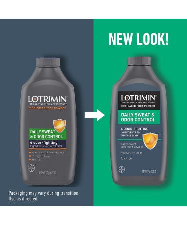 Lotrimin Daily Sweat & Odor Control Foot Powder - 6.25 Oz (Pack of 3) - Buy Online on GoSupps.com
