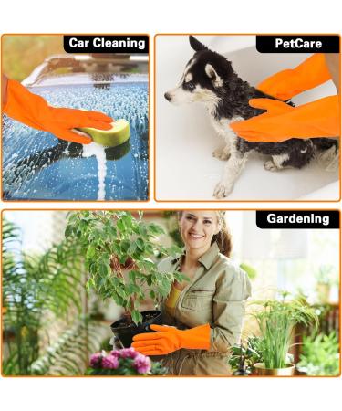 Wy Lighting Level Rubber Gloves - Reusable Household Cleaning Gloves for Dishes & Kitchen - 1 Pair - International Shipping Available - Buy Online on GoSupps.com