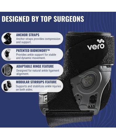 Vero Ankle Dynamic Brace - Ultimate Support for Sprains & Injuries | Perfect for Basketball Volleyball Football Pickleball & Tennis Medium Size Ideal for Active Lifestyles - Buy Online on GoSupps.com