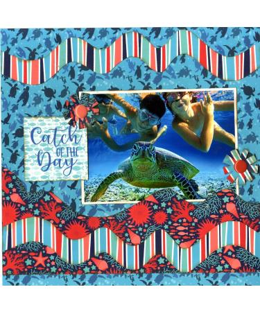 Reminisce Sea Life Scrapbook Kit - Multi Color Palette for Paper Crafts - Buy Online on GoSupps.com