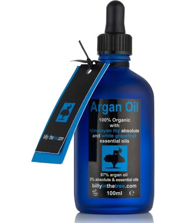 Pure Argan Oil with Himalayan Lily Absolute and White Grapefruit Essential Oil.100% Organic. 100ml. For Face Body Hair. - Buy Online on GoSupps.com