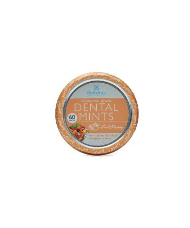 Elementa Natural Sugar Free Hard Candy Breath Mints, Low Carb with Xylitol for Improved Oral Care | Non-GMO + Vegan Friendly, Neutralizes Oral Acid, Soothes Dry Mouth | Fruit Mashup 60 Count