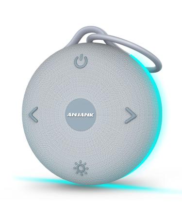 Portable White Noise Machine for Baby Sleeping | 8 Night Lights | 17 Soothing Sounds | USB Rechargeable | Safe Clip Easy Hanging & Child Lock | Compact and Lightweight for On-The-Go & Travel  Kids 1 Pack