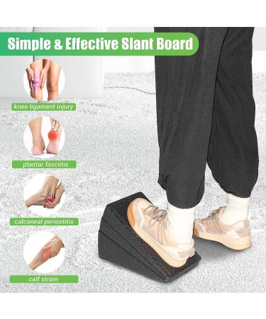 Adjustable Slant Board for Calf Stretching | 5 Angles Foot Stretcher for Physical Therapy | 480 lbs Capacity Foam Incline Board for Home Exercise - Buy Online on GoSupps.com