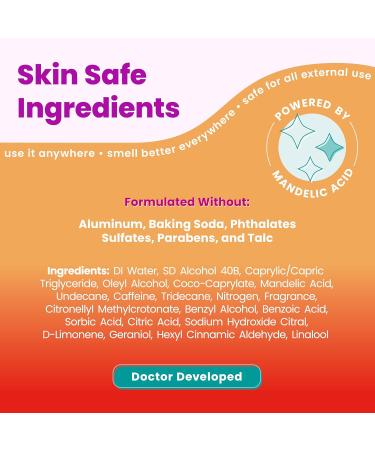 Lume Invisible Spray Deodorant For Women - Whole Body Deodorant Spray - 72 Hr Odor Control - Ozone Friendly Natural Propellant - Aluminum & Baking Soda Free Skin Loving - 2 pack (Clean Tangerine) - Buy Online on GoSupps.com