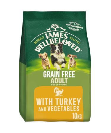 James Wellbeloved Adult Grain-Free Turkey & Vegetables 10 kg Bag Hypoallergenic Dry Dog Food