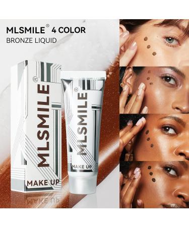 Liquid Bronzer 4 Colors - Natural Blendable Matte Cream Contour Makeup | Waterproof Long Lasting Formula (Color 02 - Buy Online on GoSupps.com