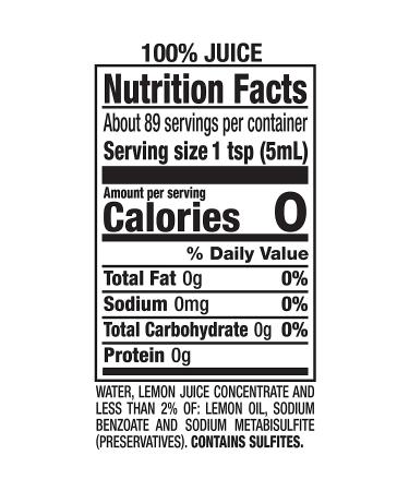 ReaLemon 100% Lemon Juice 15 fl oz Bottles - Pack of 12 - Buy Online on GoSupps.com