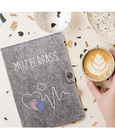 Cozy Racoon Mother Pass Cover | Filz Little Feet | Made in Germany | Unique Gift for Pregnant Mothers | Extra Pockets for Insurance & Ultrasound Images - Buy Online on GoSupps.com
