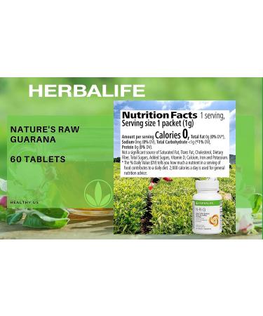 N-R-G Nature's Raw Guarana 60 Tablets - Gluten-Free Energy Boost Supplement - Buy Online on GoSupps.com