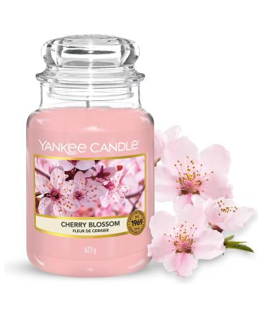 Yankee Candle scented candle in a glass (large) | Cherry Blossom | Burn time up to 150 hours Cherry Blossom large candle - Buy Online on GoSupps.com