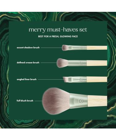 EcoTools Merry Must-Haves Kit | Eco-Friendly 6-Piece Makeup Brush Set with Shampoo & Cleanser - International Shipping - Buy Online on GoSupps.com