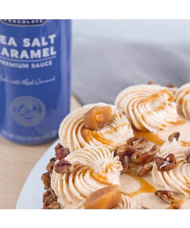 Ghirardelli Sea Salt Caramel & Chocolate Sauce 16oz Squeeze Bottles, Pack of 2 with Barista Spoon - Buy Online on GoSupps.com