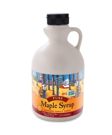 Coombs Family Farms Maple Syrup, Pure Grade A, Dark Color, Robust Taste, 32 Fl Oz (Pack of 1) Frustration-Free Packaging
