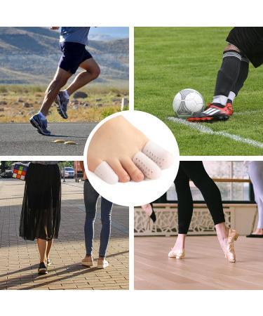 12 Pack Gel Toe Protection Caps - Breathable & Reusable Bubble Toe Covers for Hammer Toe Relief - Fits Men & Women (White) - Buy Online on GoSupps.com