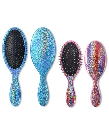 MagicSpell pro 2 brush set for all hair types (Shiny blue & Pink)